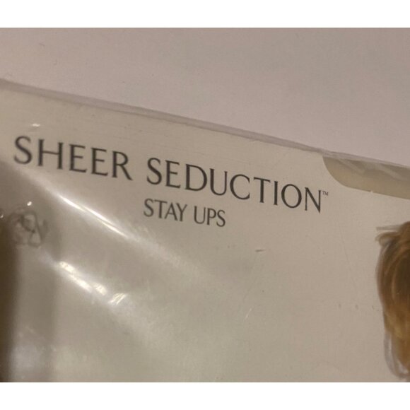 Victoria's Secret Sheer Seduction Stay Ups Cream Small Signature Gold Collection - Picture 3 of 7